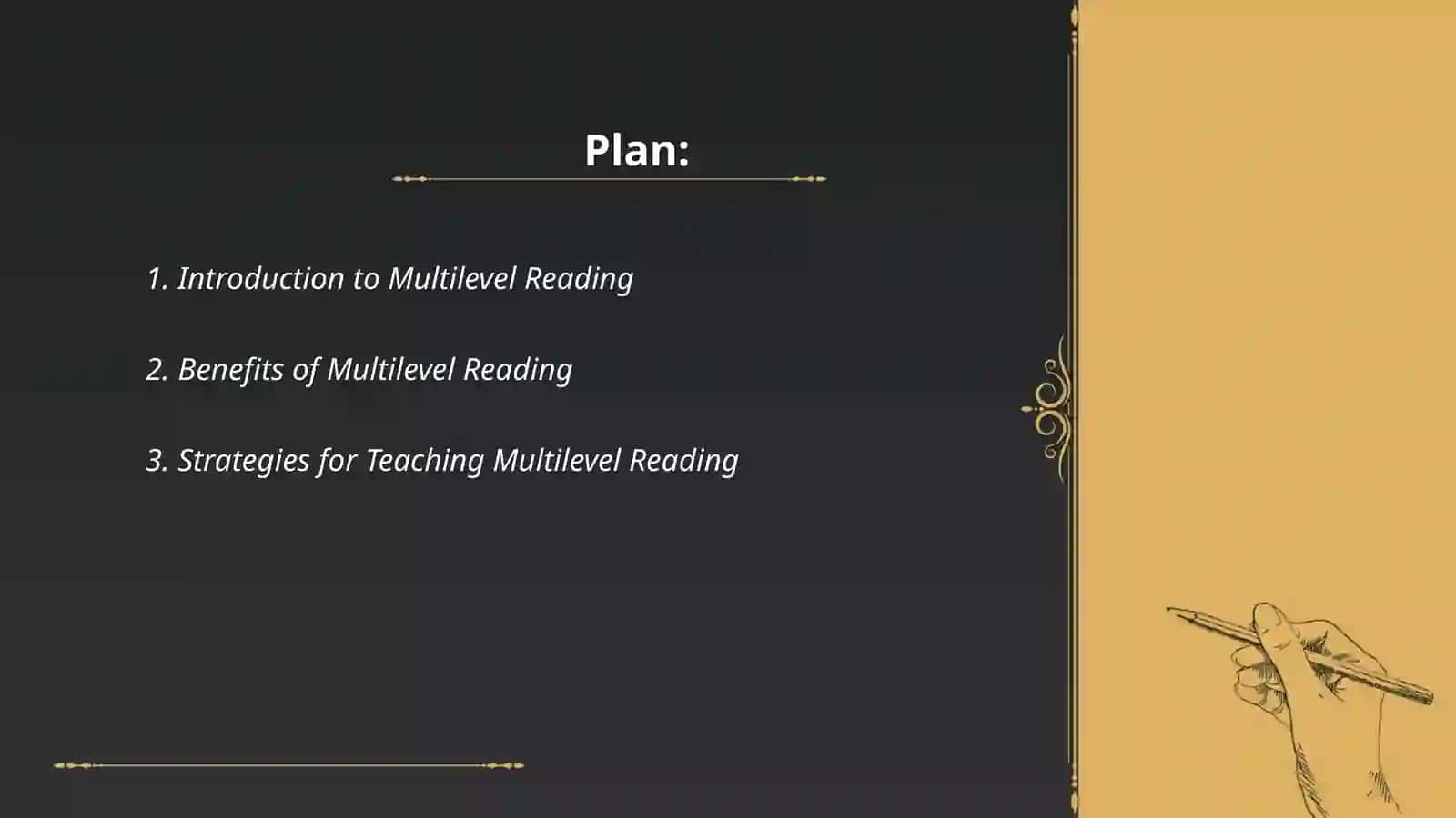Multilevel Reading part 1 2