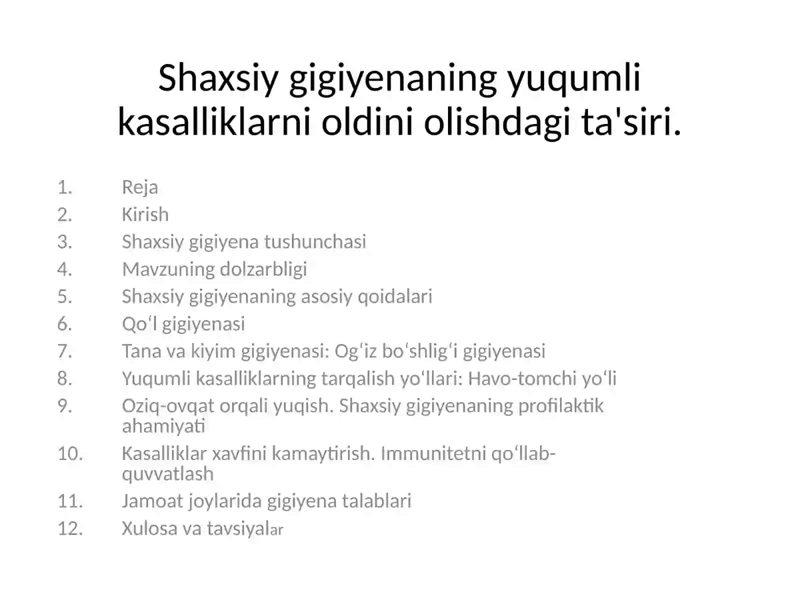 Shaxsiy gigiyenaning yuqumli kasalliklarni oldini olishdagi ta'siri 2