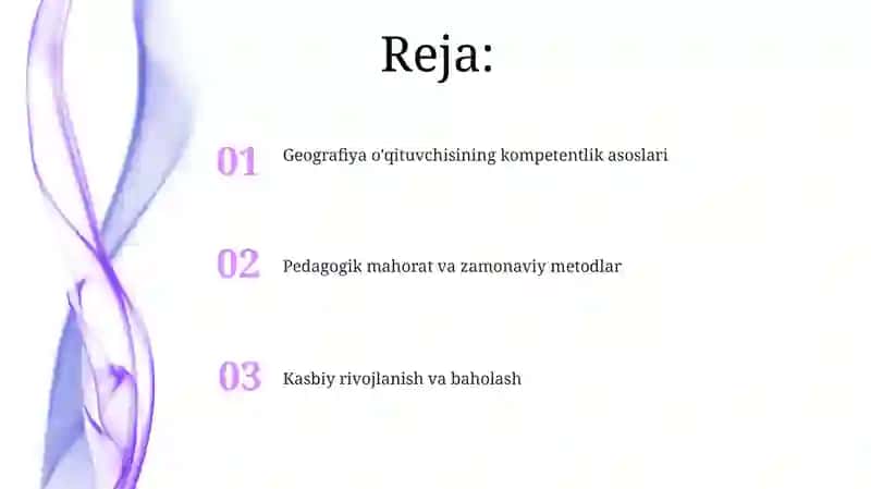 Geografiya o'qituvchisi va uning kompetensiyasi 2