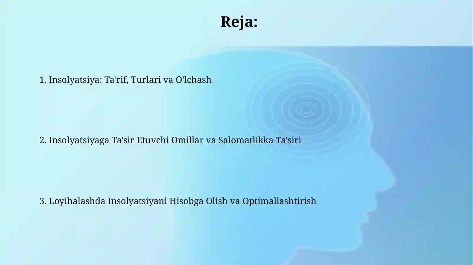 Xonalarning insolyatsiyasi 2