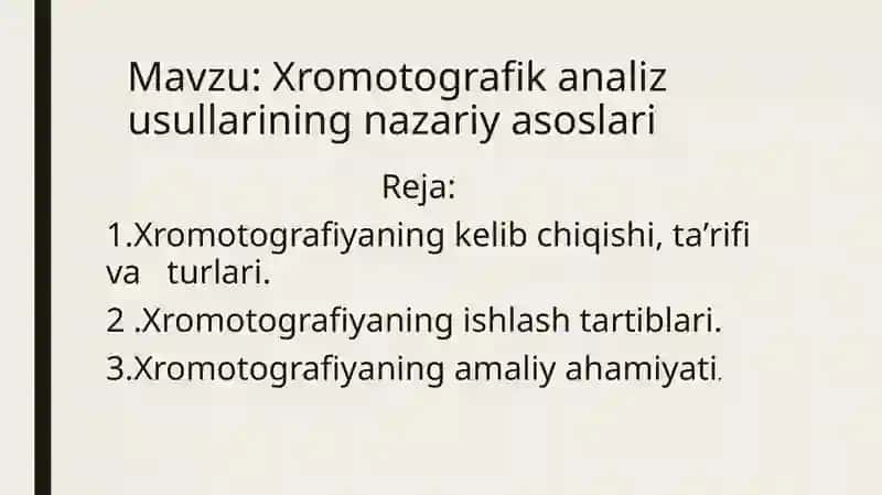 xromotografik usullar 2
