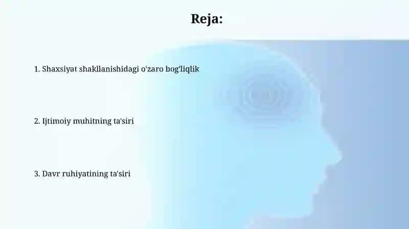 Shaxs manavyatining shakllanishiga ijtimoiy muhit va davr ruhining tasiri 2