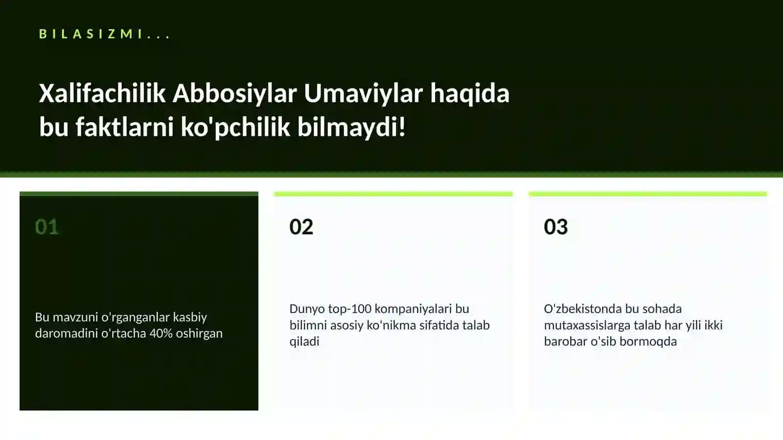 Xalifachilik Abbosiylar Umaviylar 2