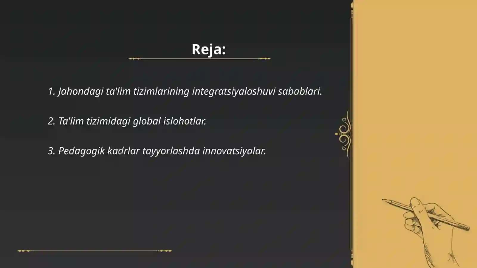Jahon mamlakatlari ta'lim tizimining integratsiyalashuvi 2