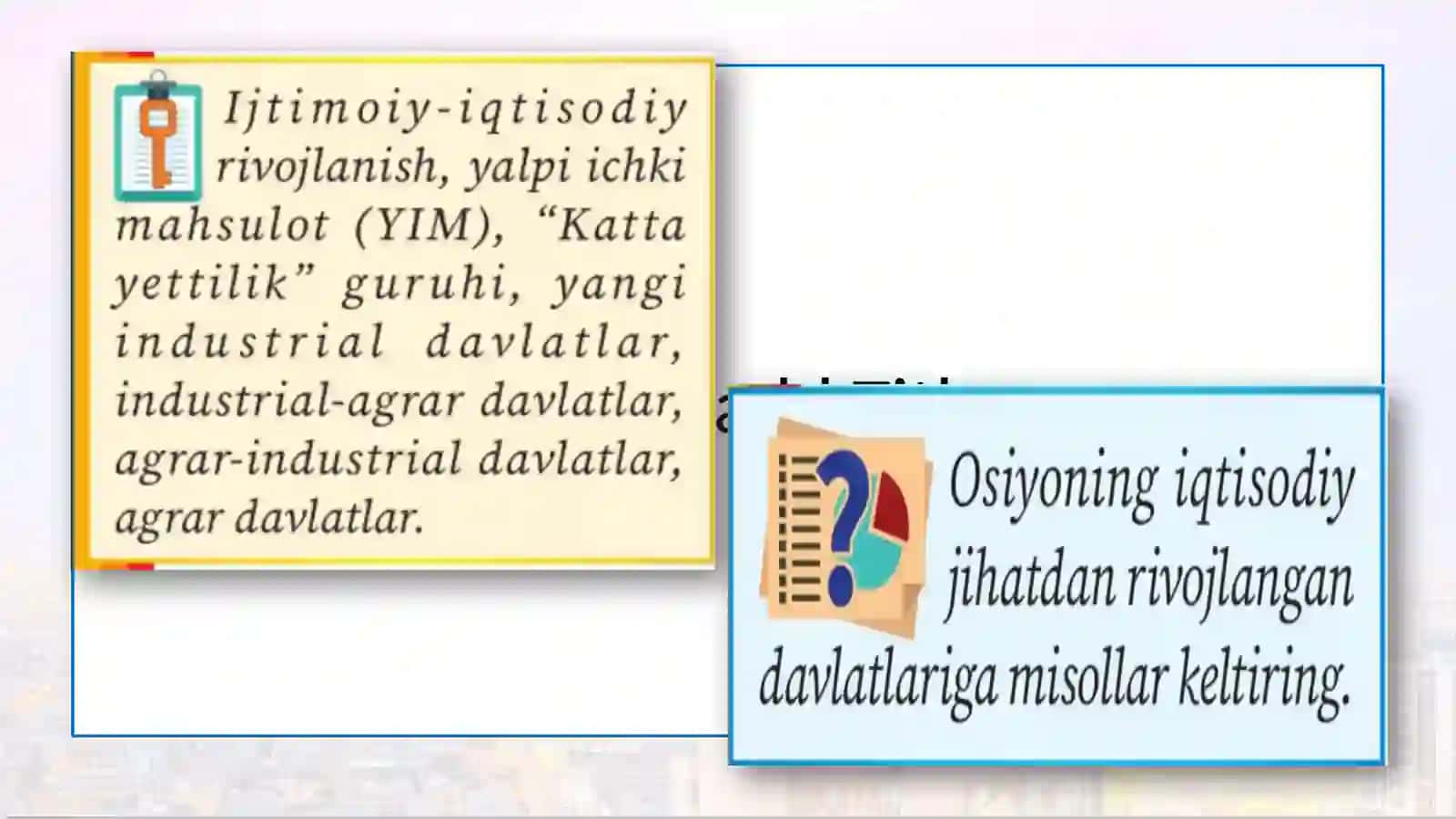 Osiyomamlakatlari iqtisodiy rivojlanishi 2