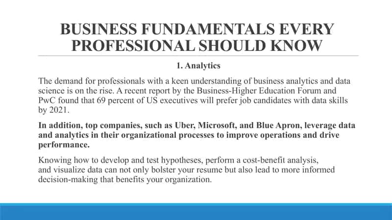 Business Fundamentals 2