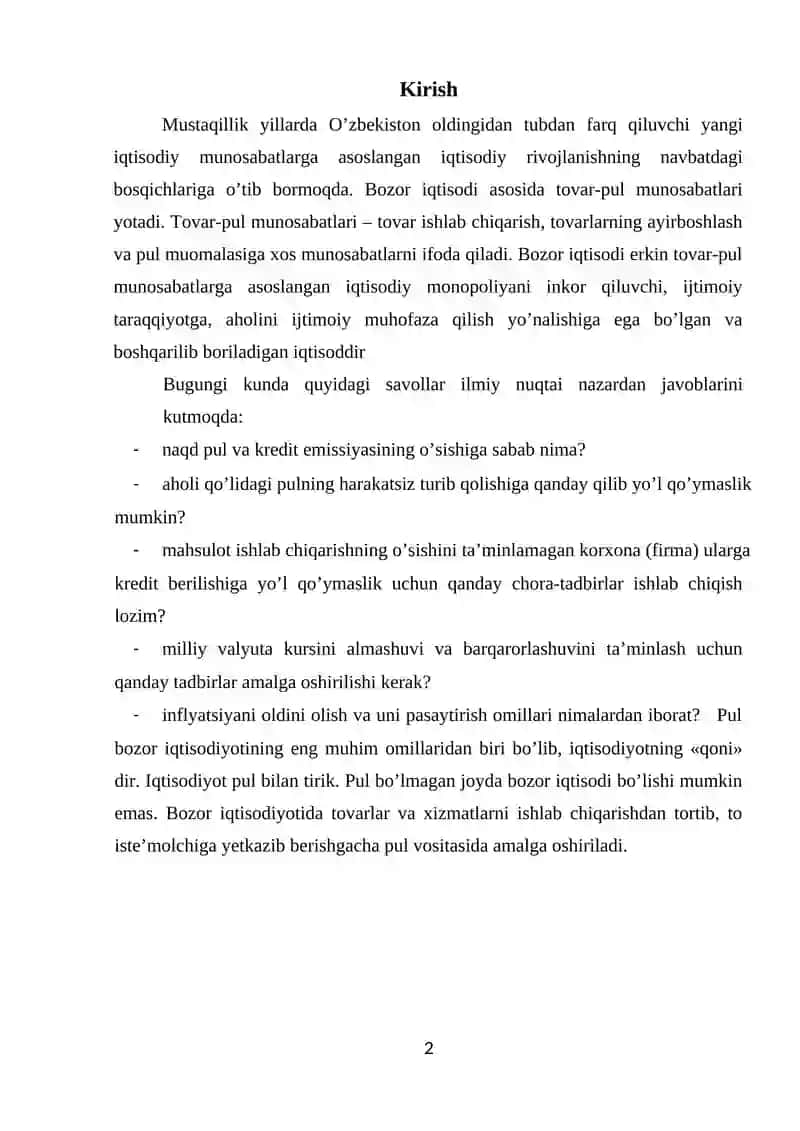 Pul tizimi evalyutsiyasi va uning turlari 2