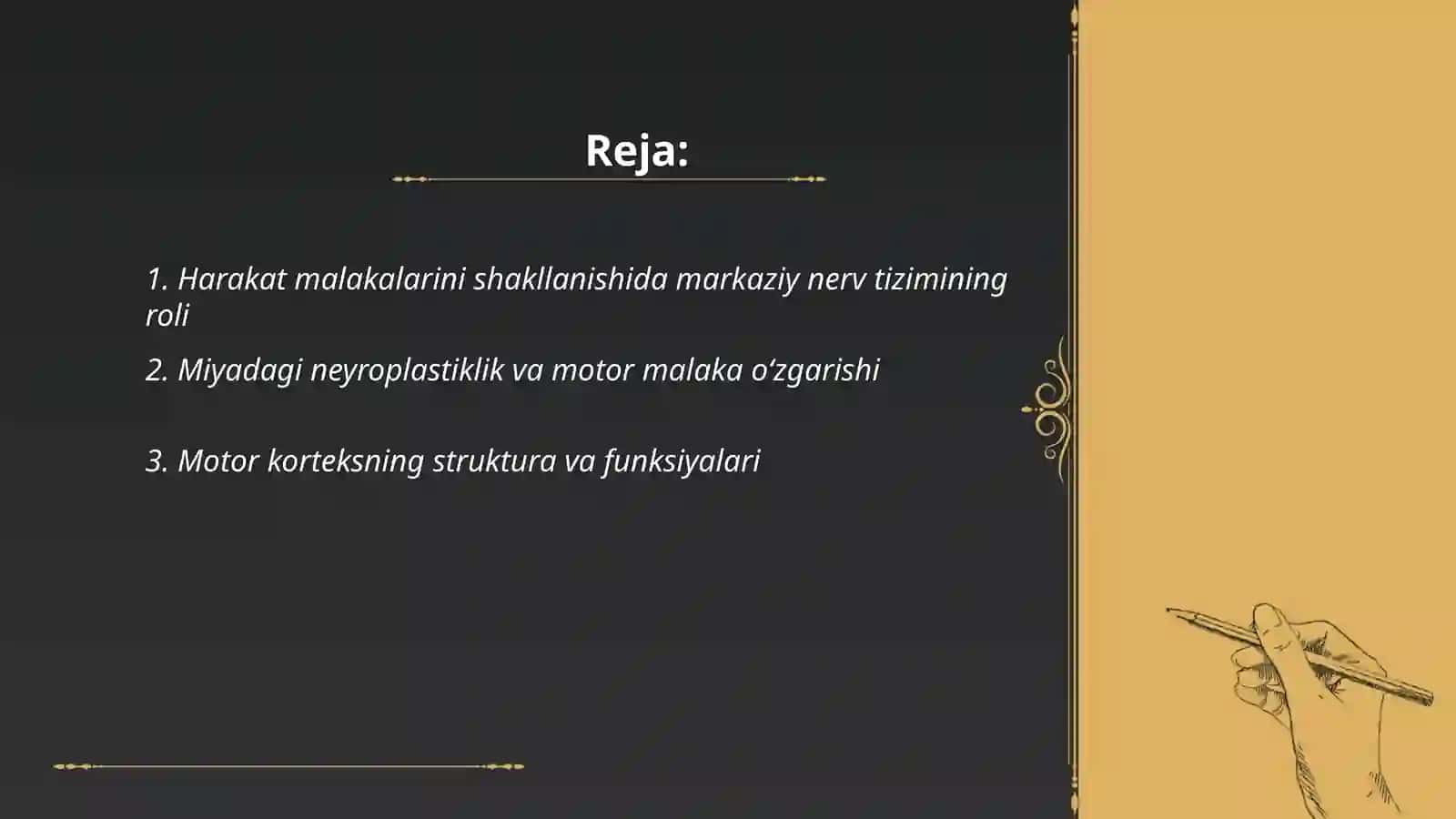 Harakat malakalarini shakllanishining fiziologik mexanizmlari 2