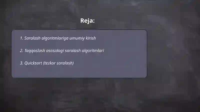 Saralash algoritmlari 2