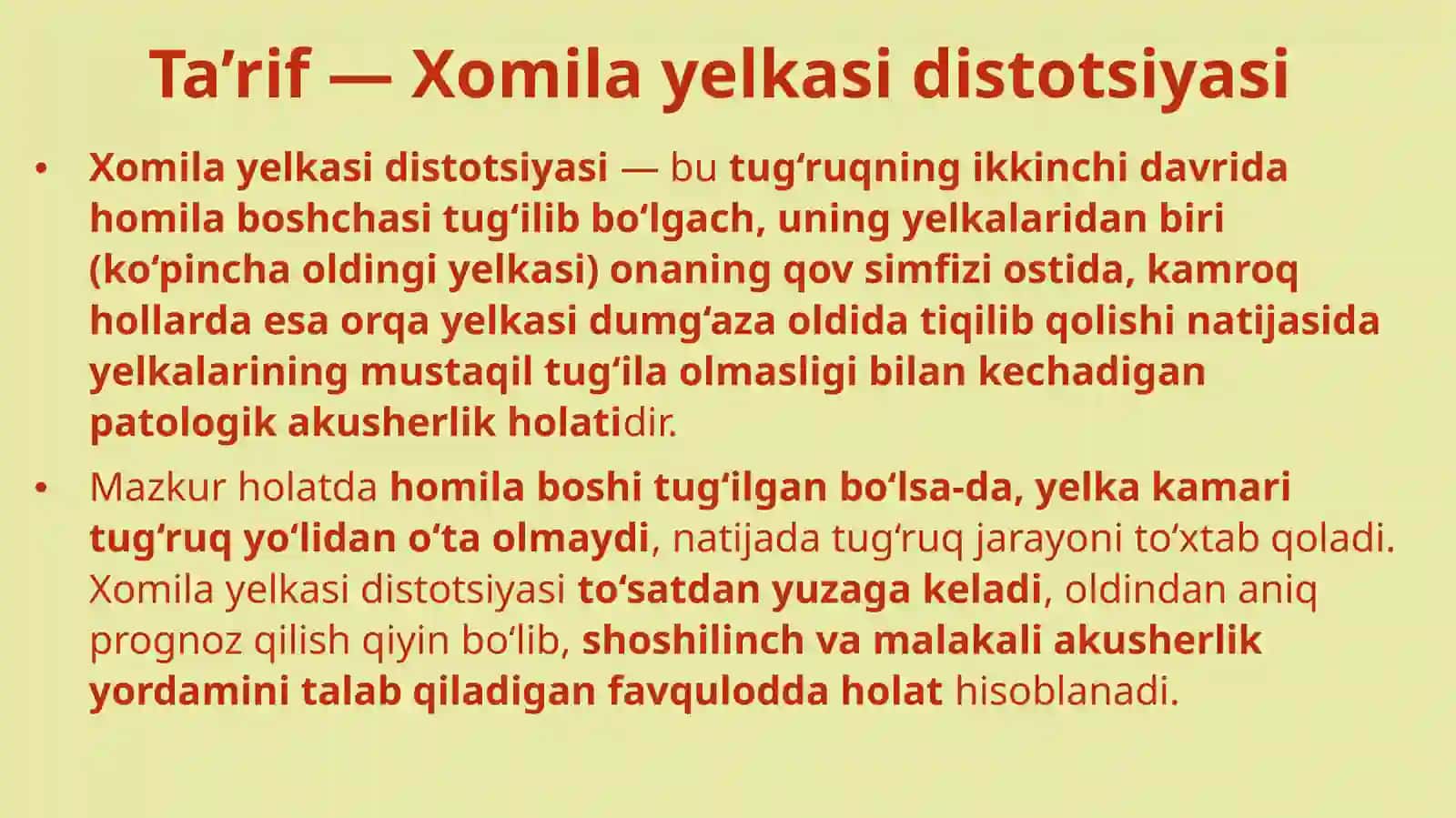 Homila yelkasi distotsiyasi 2
