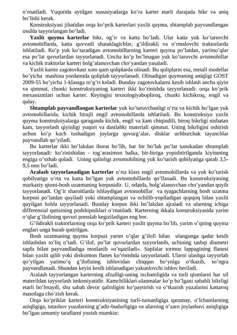 Кorpus detallarini tayyorlash 2