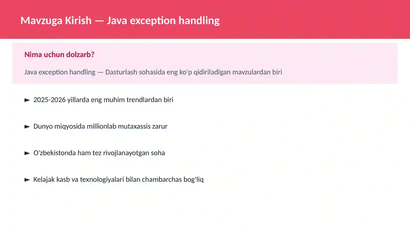 Java exception handling 2