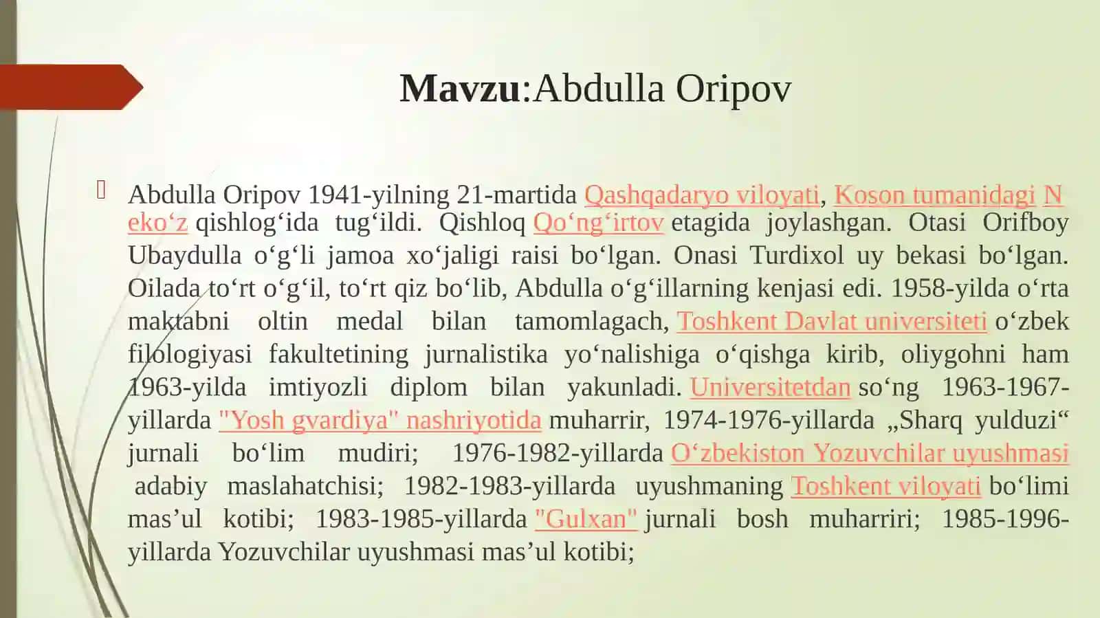Postsovet yetakchilari: yangi identifikatsiyani shakllantirish 2