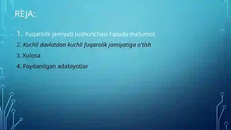 Kuchli davlatdan kuchli fuqarolik jamiyatiga o'tish konsepsiyasi va uning ijtimoiy falsafiy mohiyati 2