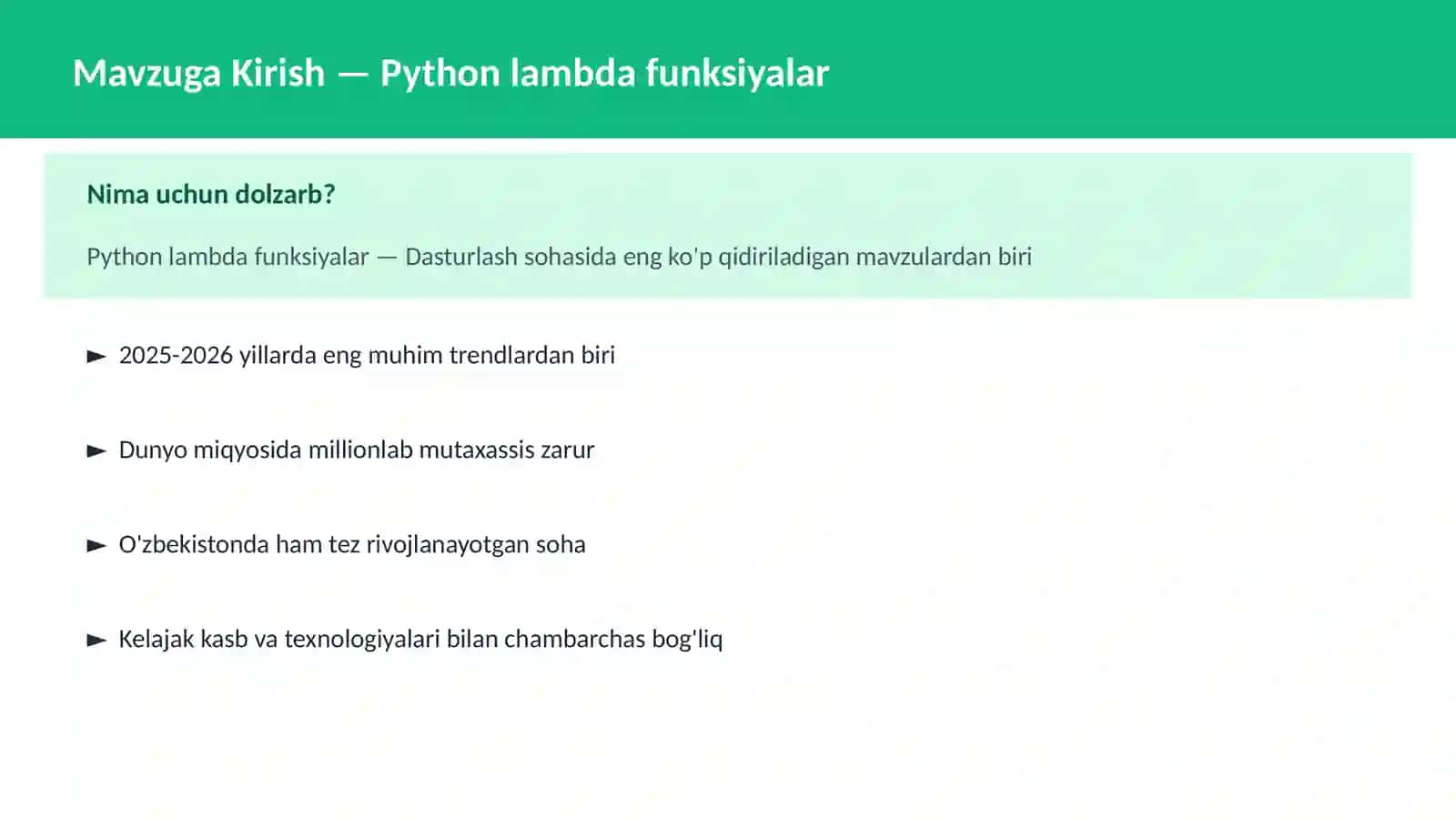 Python lambda funksiyalar 2