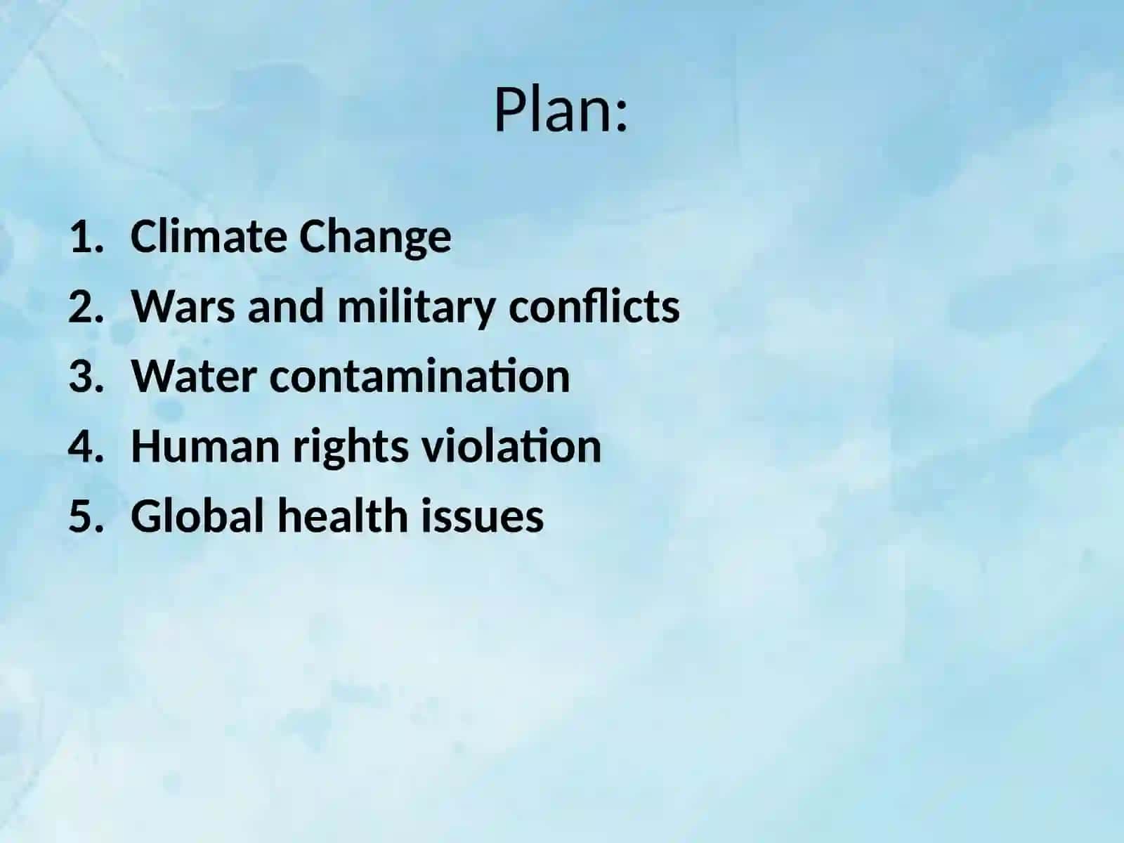 Global problems 2