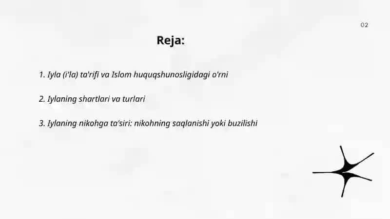 Islom huquq shinisligida iyla nikox taloq idda 2