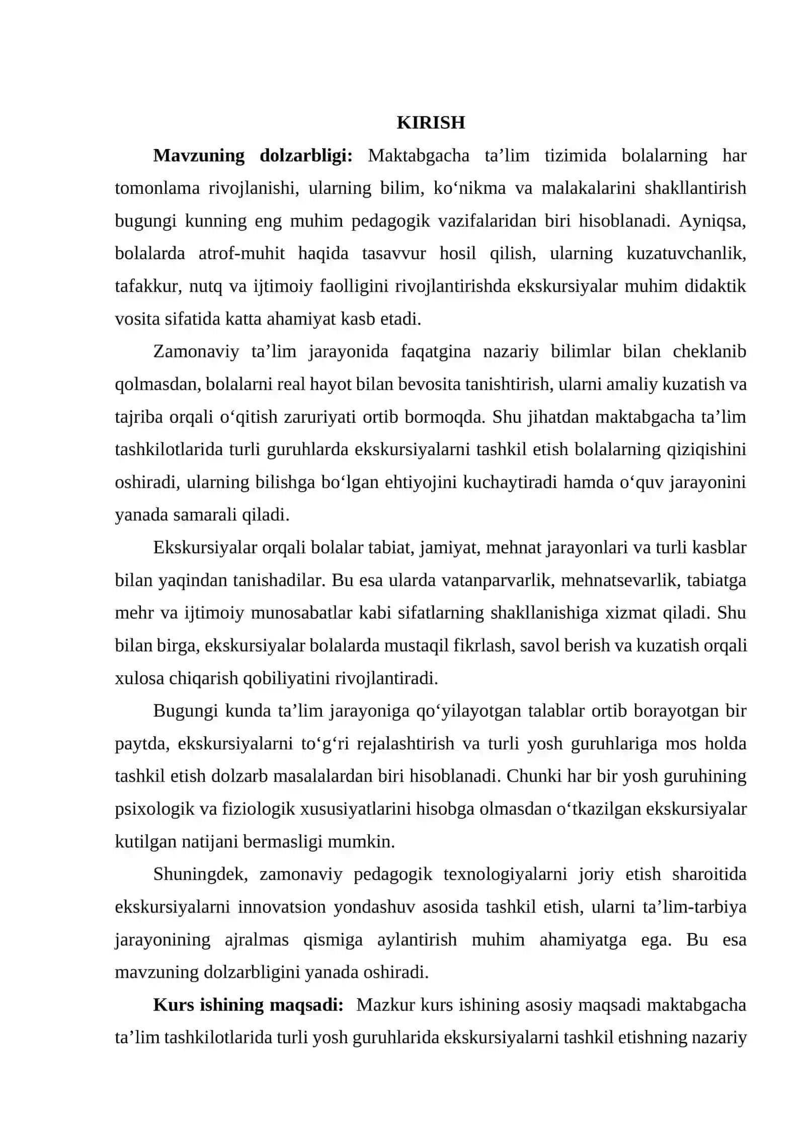 Maktabgacha ta'lim tashkiloitlarida turli guruhlarda ekiskursiyalarni tashkil qilish 2