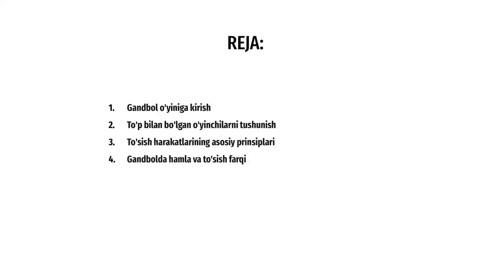 Gandbol o'yinda to'p bilan bo'lgan o'yinchini to'sish harakatlarini o'rgatish 2