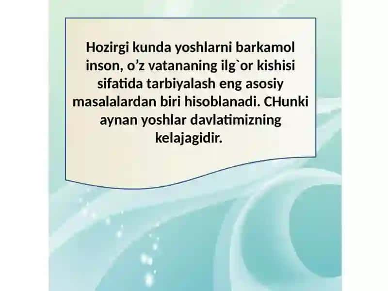 Etnomadaniyatning yosh avlod ma'naviyatini shakllantirishdagi o'rni 2
