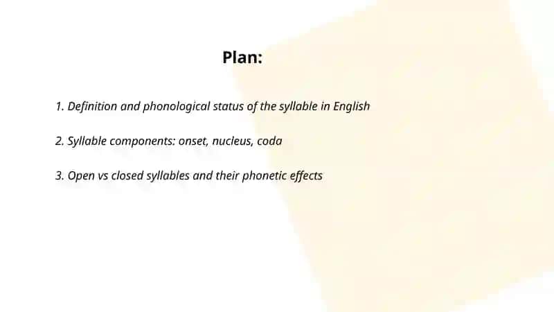 Syllable formation and syllable division in English 2
