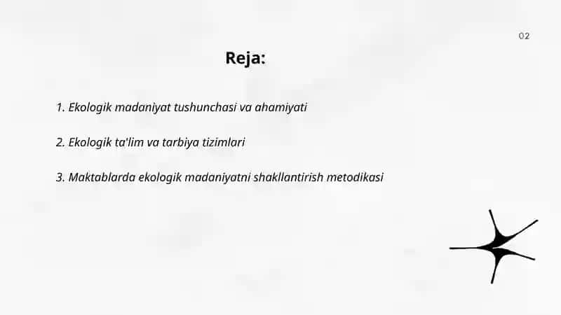 Ekologik madaniyatni shakllantirish 2