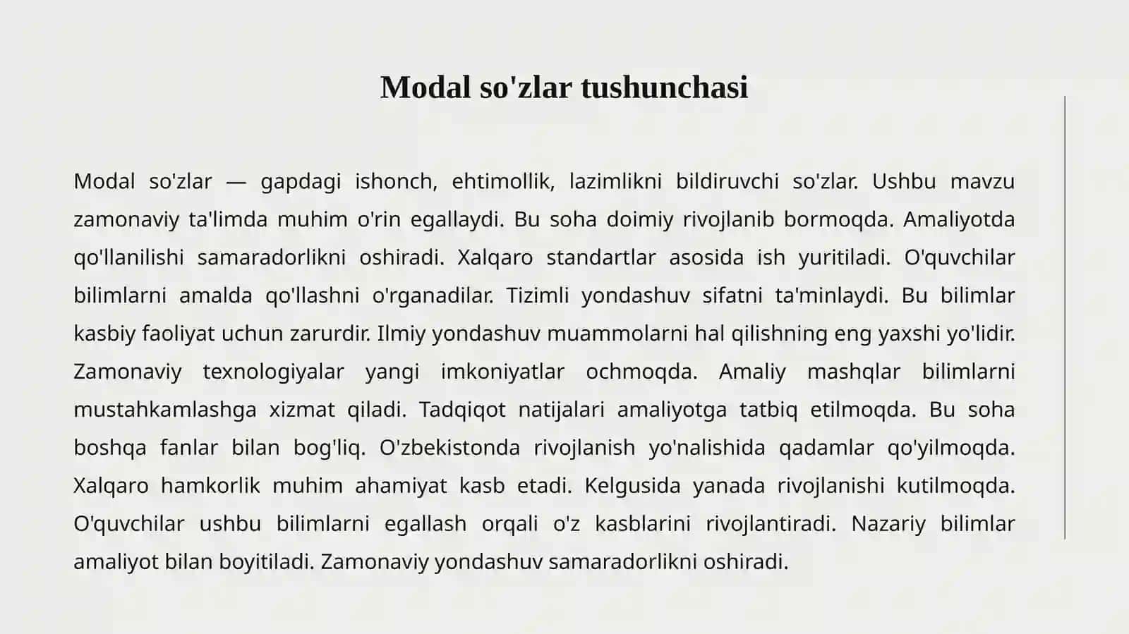 Modal So'zlar 2