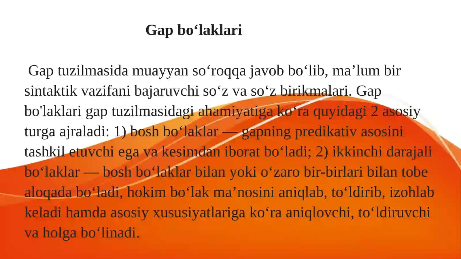 Gap bo'laklari 2