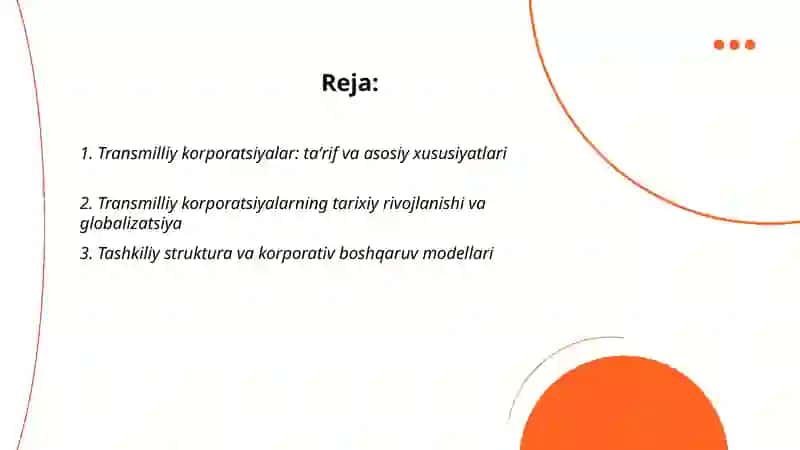 Transmilliy korporatsiyalar: taʼrif va asosiy xususiyatlari 2