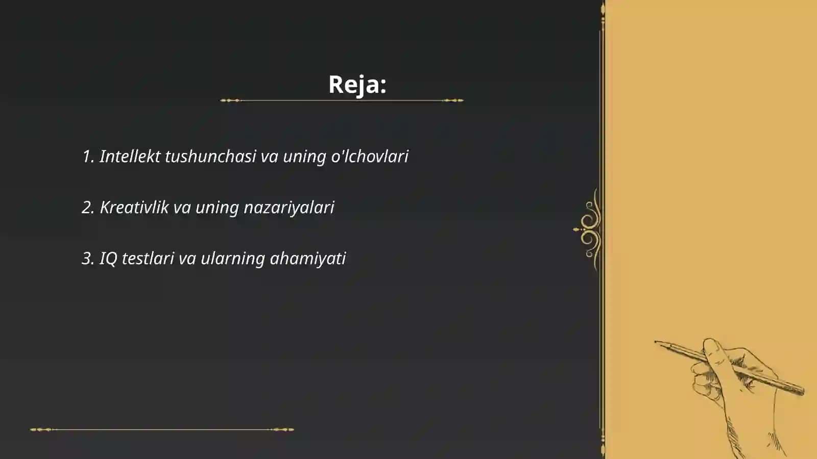 Intellekt va kreativlik nazariyalari 2