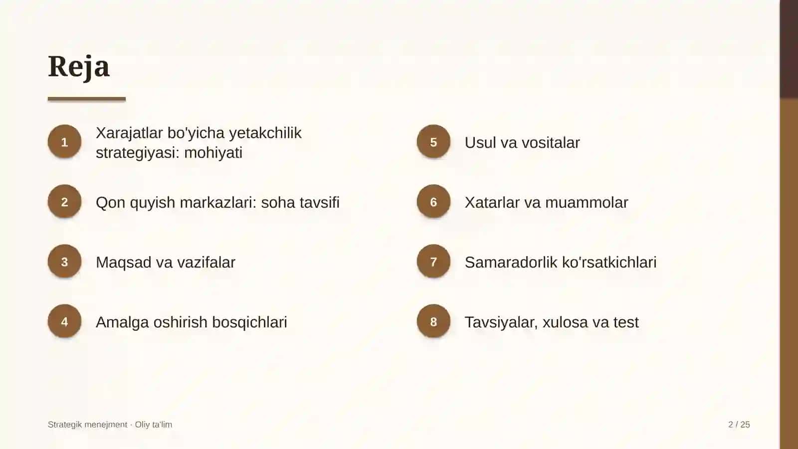 qon quyish markazlarida xarajatlar bo'yicha yetakchilik strategiyasini amalga oshirish 9348 2