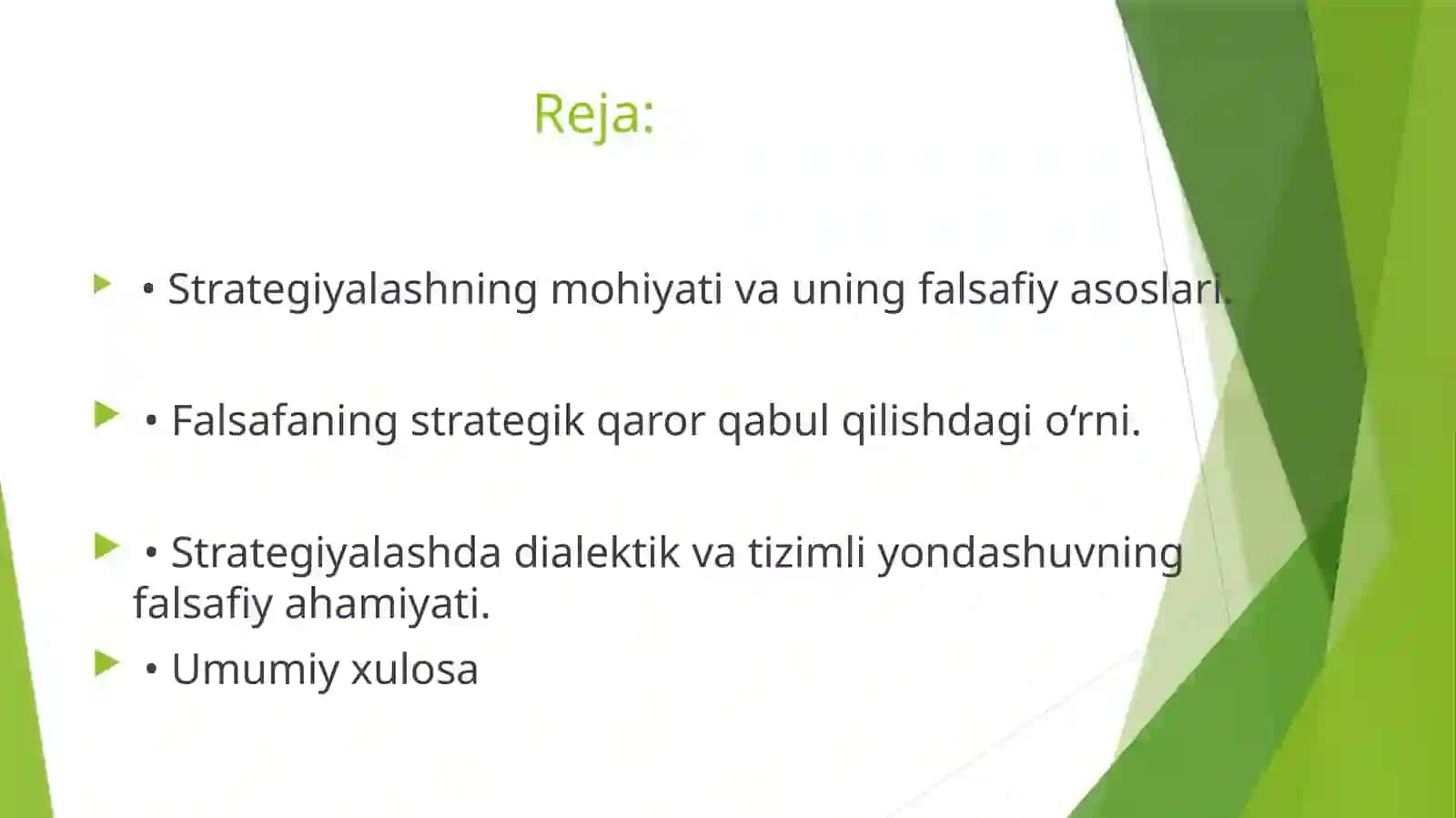 Strategiyalashningfalsafiyasoslari 2