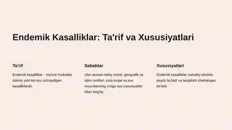 Biogen Elementlar va Endogen/Kasb Kasalliklari 2