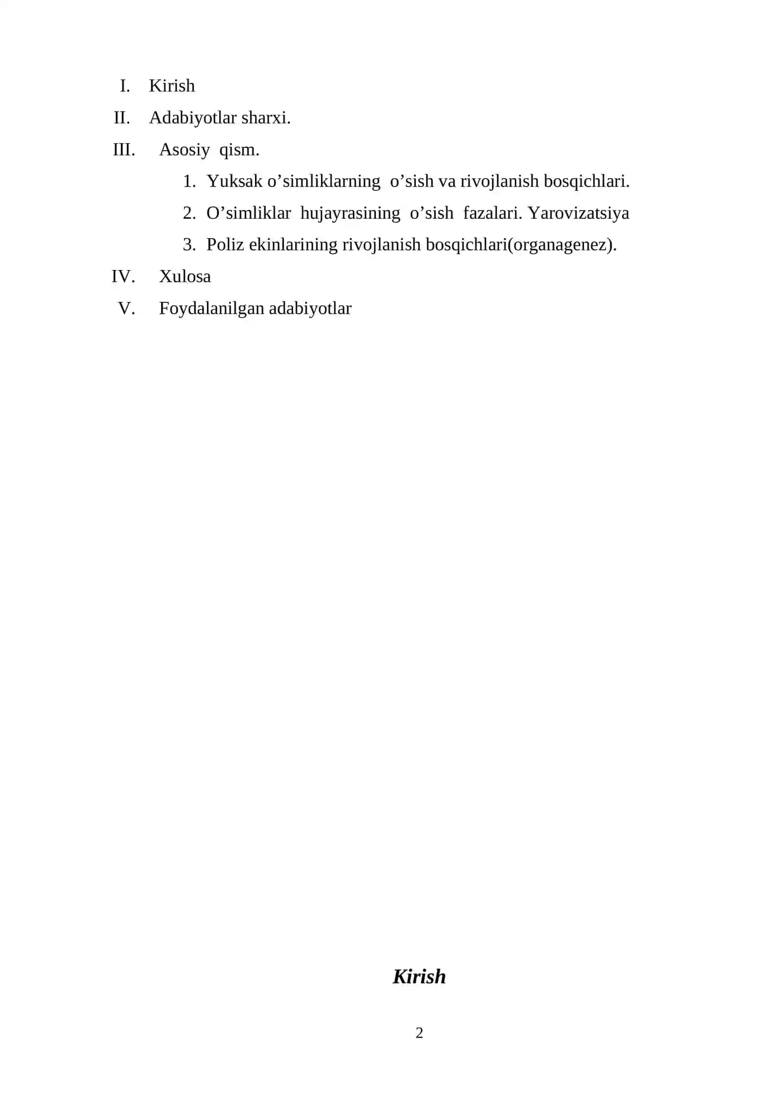 O’simliklar Fiziologiyasi - Yuksak O’simliklarning Ontagenez Bosqichlari 2