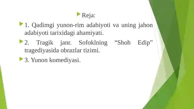 Antik davr yunon-rim adabiyoti 2
