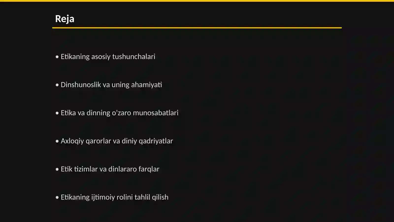 Etika va dinshunoslik 2