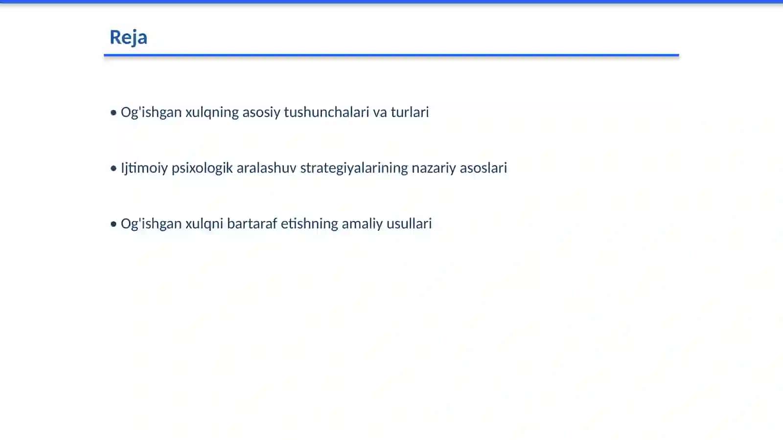 Og'ishgan xulqning turli shakllarida ijtimoiy psixologik aralashuv strategiyalari 2
