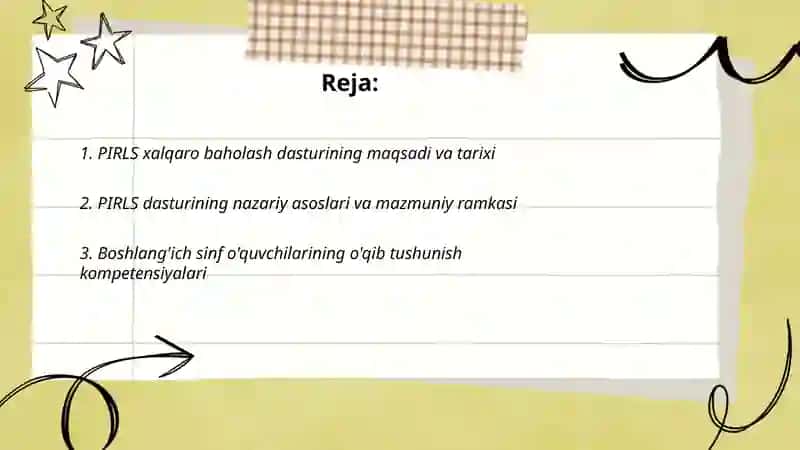 PIRLS xalqaro baholash dasturi 2
