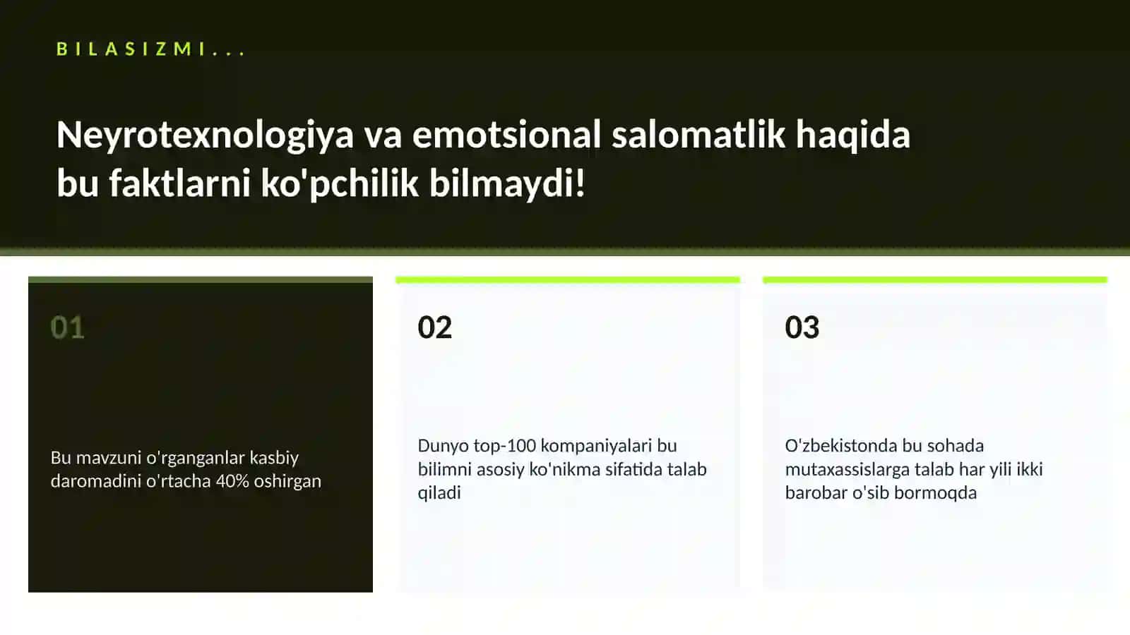 NEYROTEXNOLOGIYA VA MIYA 2