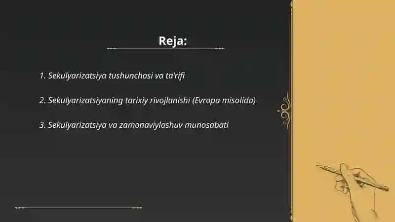 Sekulyarizatsiya tõgʻrisida ma‘lumot bering 2
