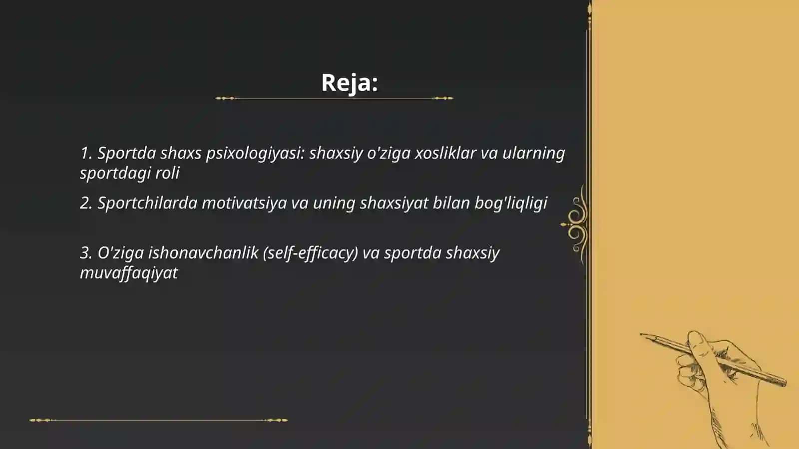 Sportda shaxs psixologiyasi 2