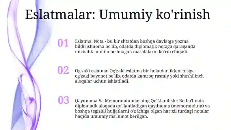 Qaydnoma Va Memorandumlarning Qo’Llanilishi 2