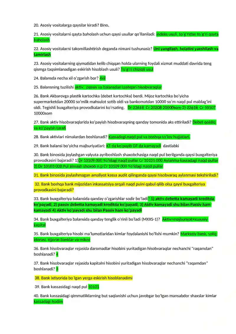 Mijozlarning akkreditivlar bo’yicha depozitlari hisobvarag’i 2