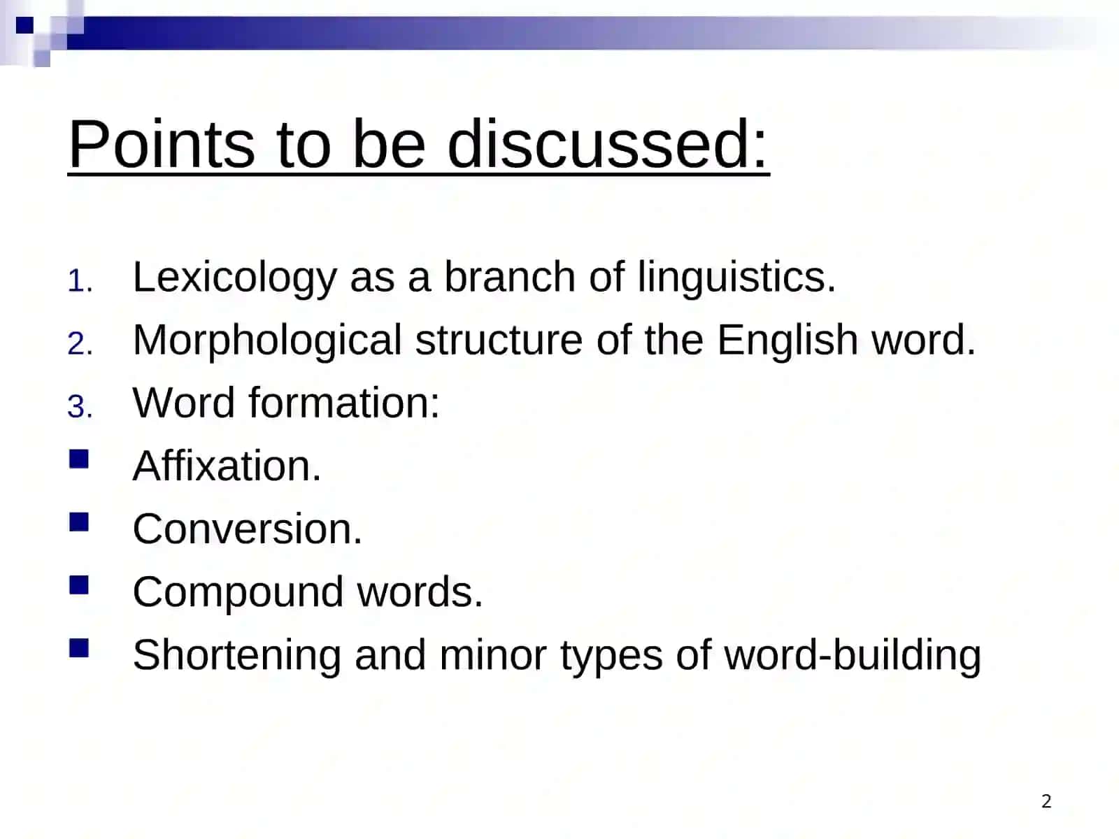 Morphological Structure of the English Word. Word-building 2