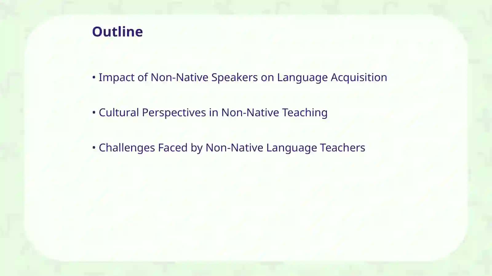 Non-Native Language Teachers 2
