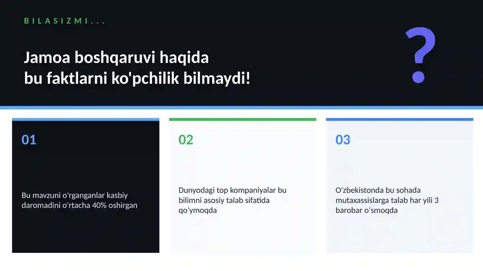 Biznes va Tadbirkorlik: Jamoa boshqaruvi 2