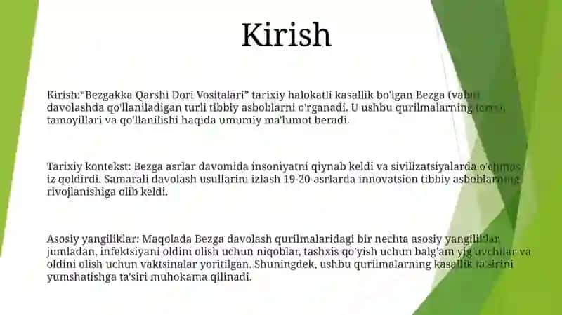 Bezgakka Qarshi Dori Vositalari 2