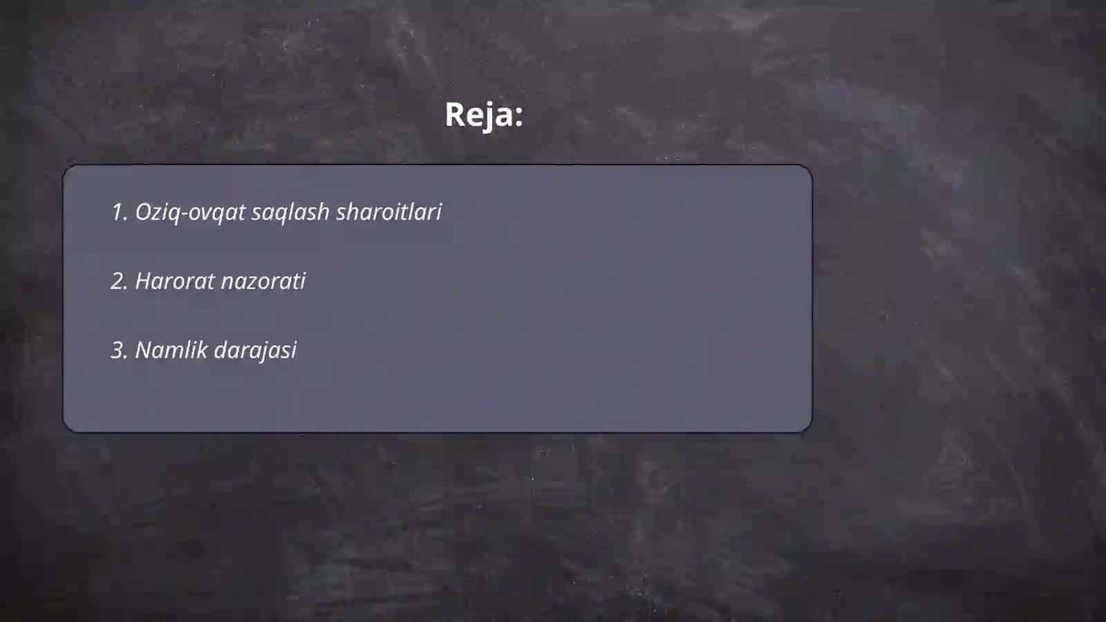 Oziq ovqat mahsulotlarini saqlashga Va uzatilishiga qo'yiladigan gigienik talablar 2