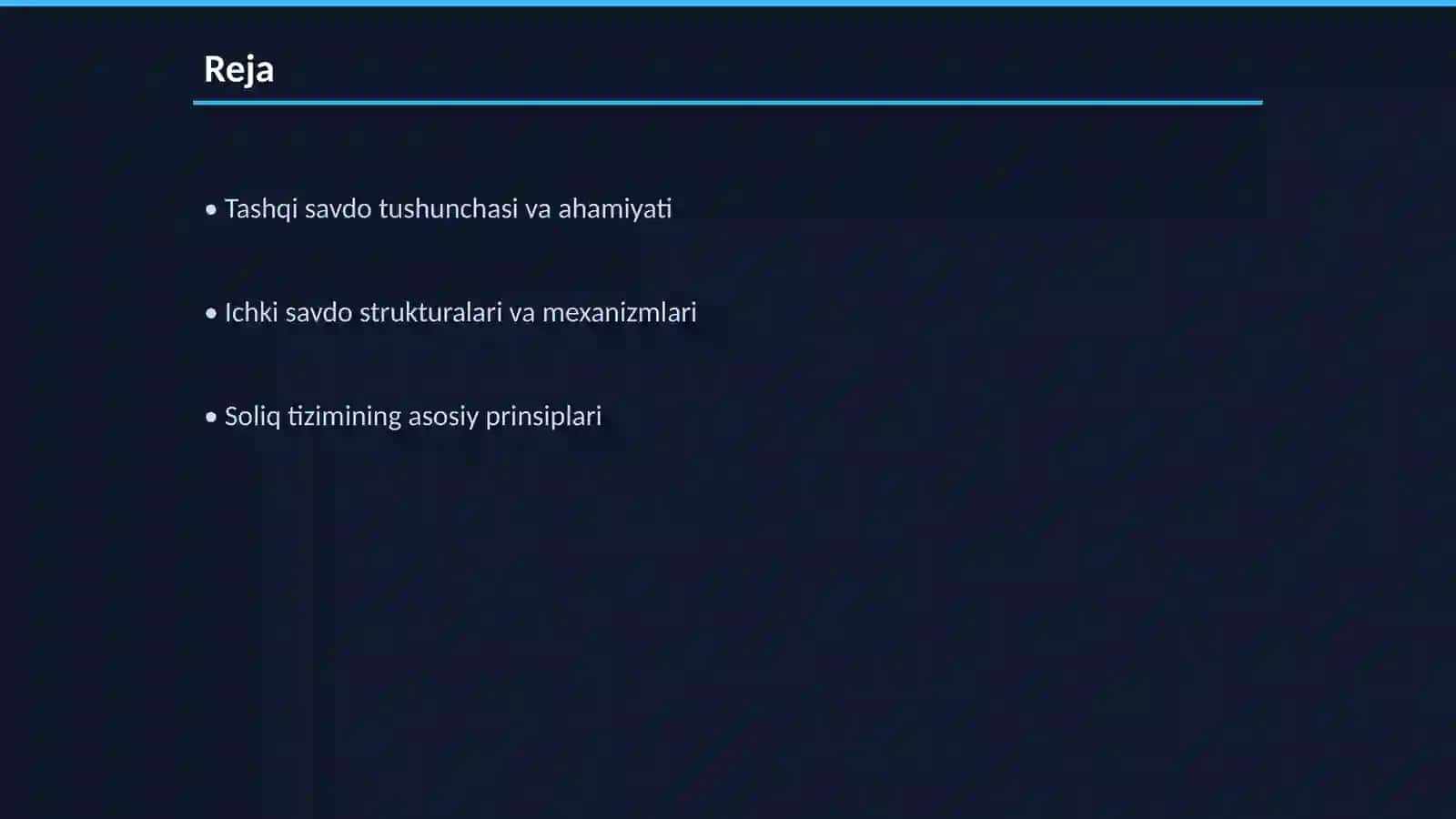 Tashqi va ichki savdo.Soliq tizimi 2