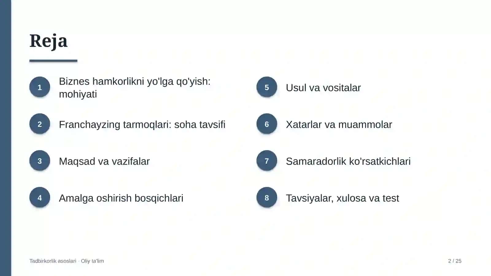 franchayzing tarmoqlarida biznes hamkorlikni yo'lga qo'yish 5316 2